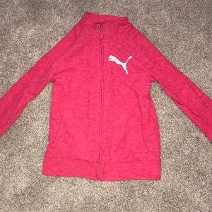 Pink puma zip up